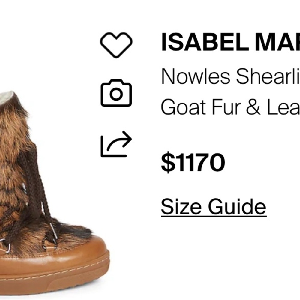 Isabel Marant Tan Fur-Lined Winter Boots - Picture 2 of 9